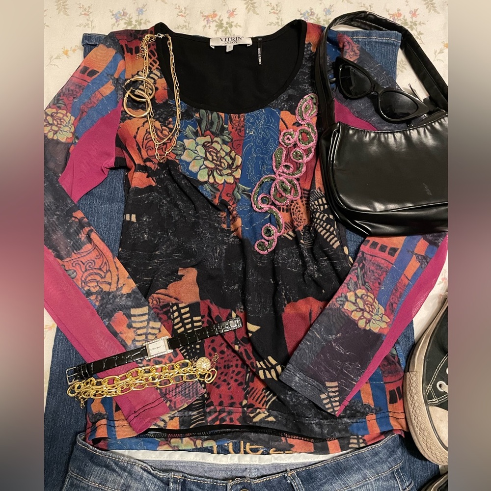 Vintage Unique Colourful Longsleeve